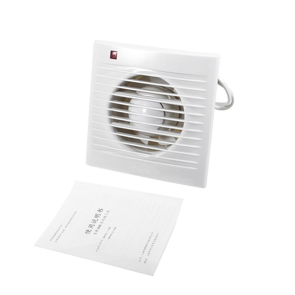 Geen Lawaai 220V 4Inch Ventilatie Uitlaat Afzuigkap Geschikt Voor Badkamer Wc Keuken Raam Muur Gemonteerd
