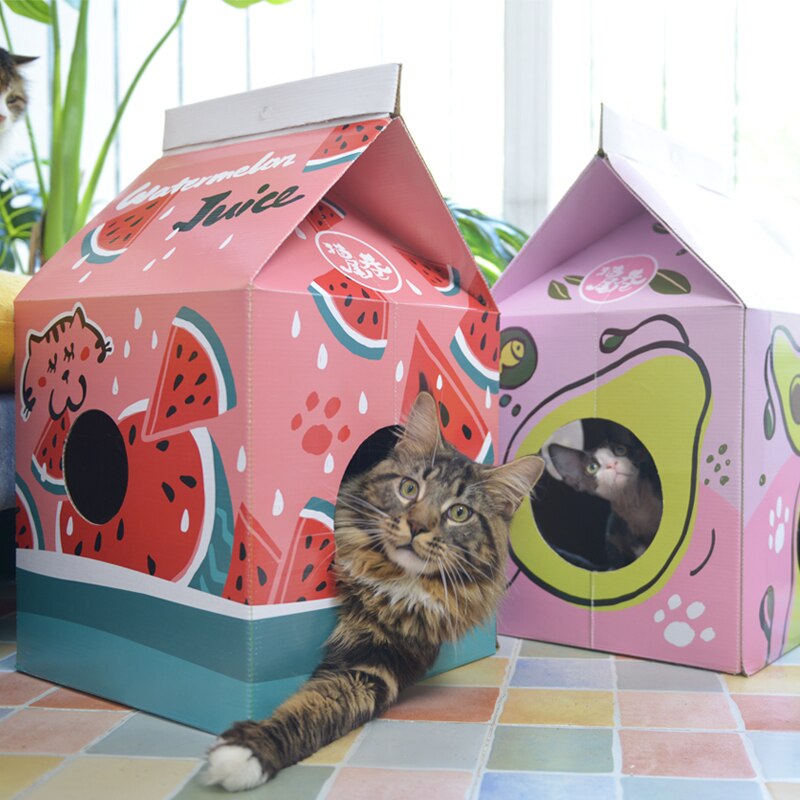 [MPK Store] Japanse Leuke Sap Doos Huis Kat Bed Kat Krasraad, Kat Sofa, Kat Speelgoed