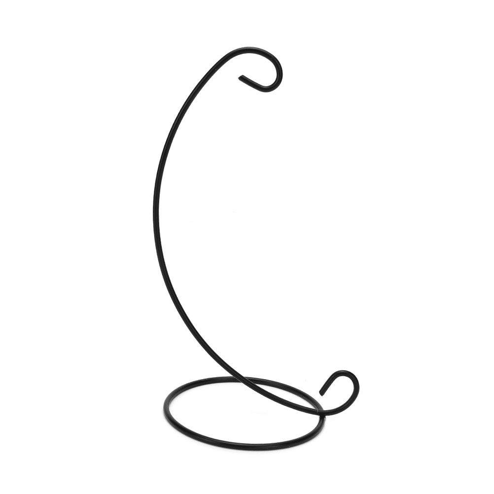 Ferro pendurado planta stand titular para decorar o seu quarto, sala, cozinha ou outro uso.: Preto