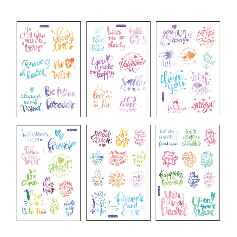 6 Sheets Kawaii Whale Stationery Sticker Cute Fruit Sticker Decorative Adhesive Sticker For DIY Diary Scrapbooking Albums