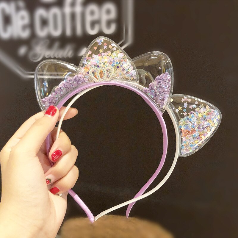 Children Princess Kids Hair Accessories Cute Cat Ear Hair Band Baby Girl Hair Band Accessories Hair Band Christmas