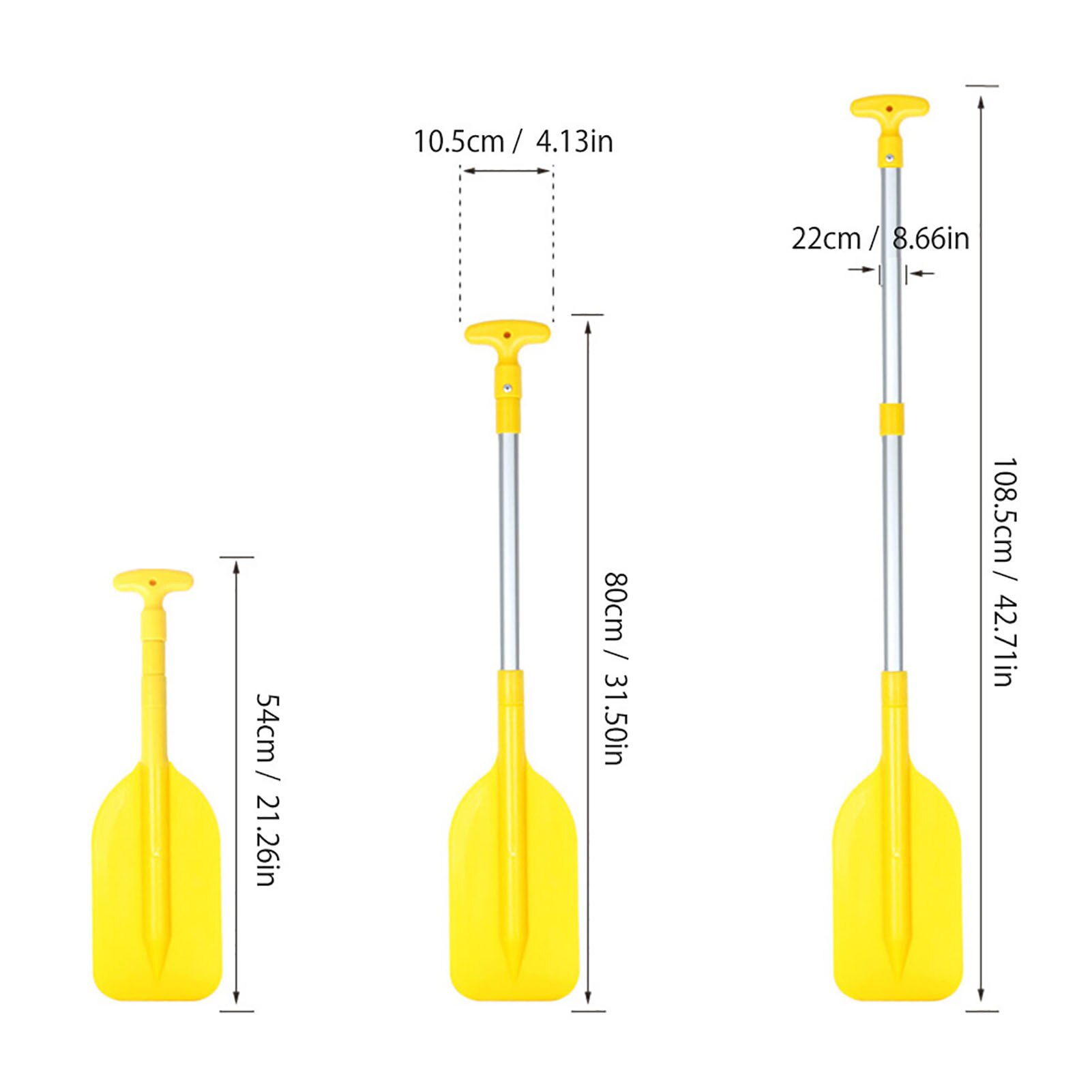 Retractable Paddle Aluminum Alloy Telescoping Paddle Portable Rafting Boating Paddle Aluminum Kayak Paddle For Water Sports