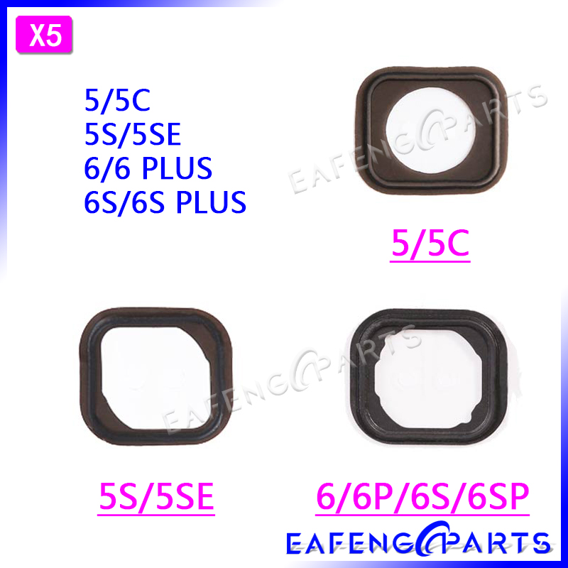 Vervanging Voor Iphone 5 5c 5SE Home Button Houder Rubber 6 Plus 6S 7 8 Plus Thuis Holding Pakking siliconen Spacer Lijm