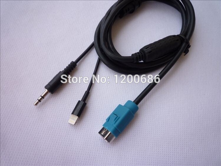 Auto AUX Adapter Kabel Ingang kabelboom Interface Voor Alpine KCE-236B Voor iPhone 5 5 S 5C 6 6 Plus