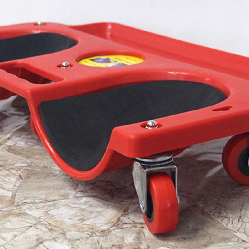 Rullende knæbeskyttelsespude med hjul indbygget i skum polstret pr. platform, der lægger fliser eller vinyl bilreparationer, der beskytter knæene