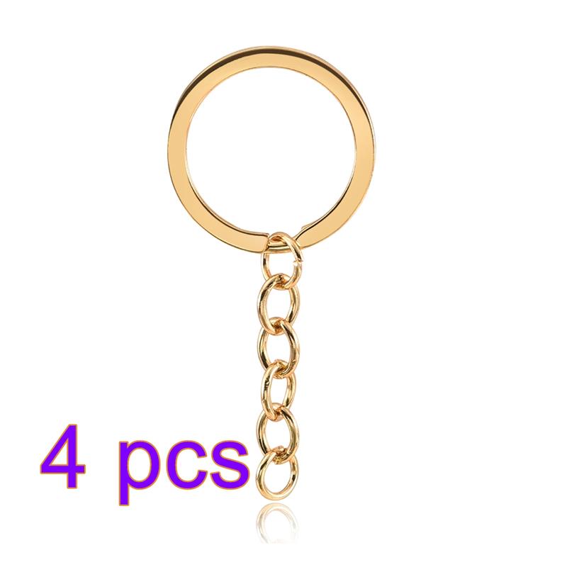 1/6 stuks sleutelhanger hanger siliconen mal set DIY hanger kristal epoxyhars mal ronde rechthoek hangers sieraden maken: kastanjebruin