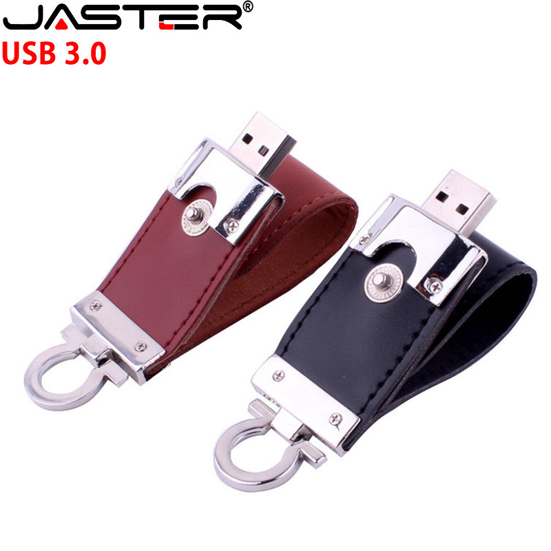 Leather keychain usb 3.0- flash drive 128 gb 32 gb 64 gb high-speed metal memory stick pen drives 16 gb red pendrive 8 gb usb 3.0- hard drive