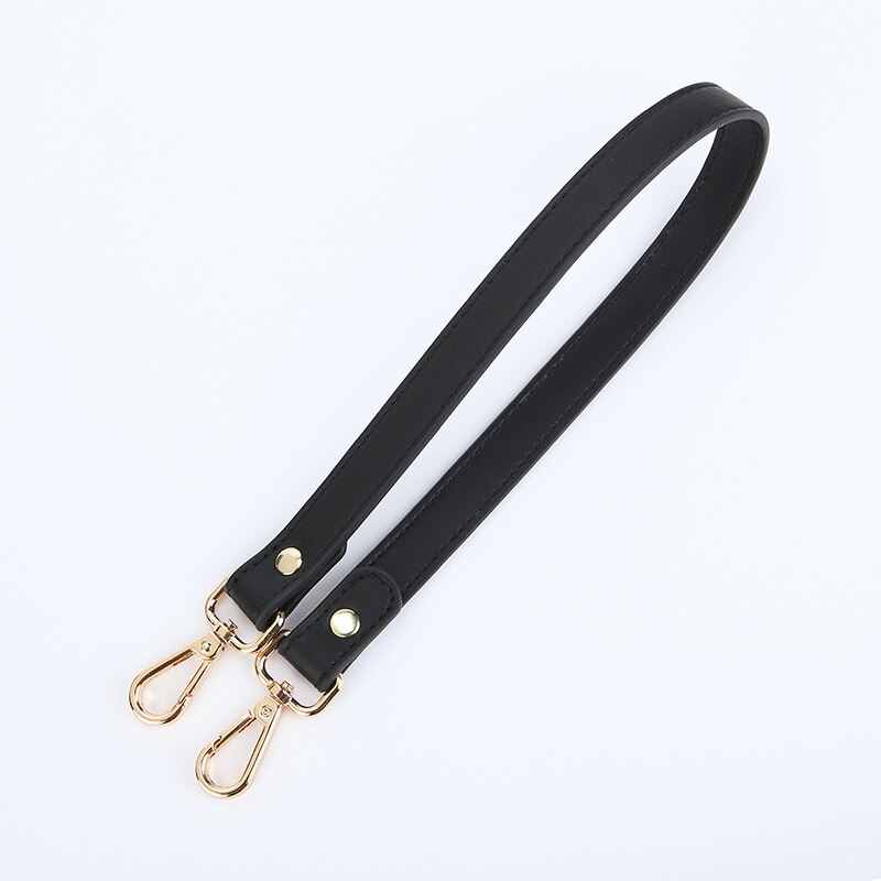 Bamader alças para bolsa de pulso alça de mão underarm mulher saco curto bolsa alça de luxo diy saco acessórios para bolsa: Black