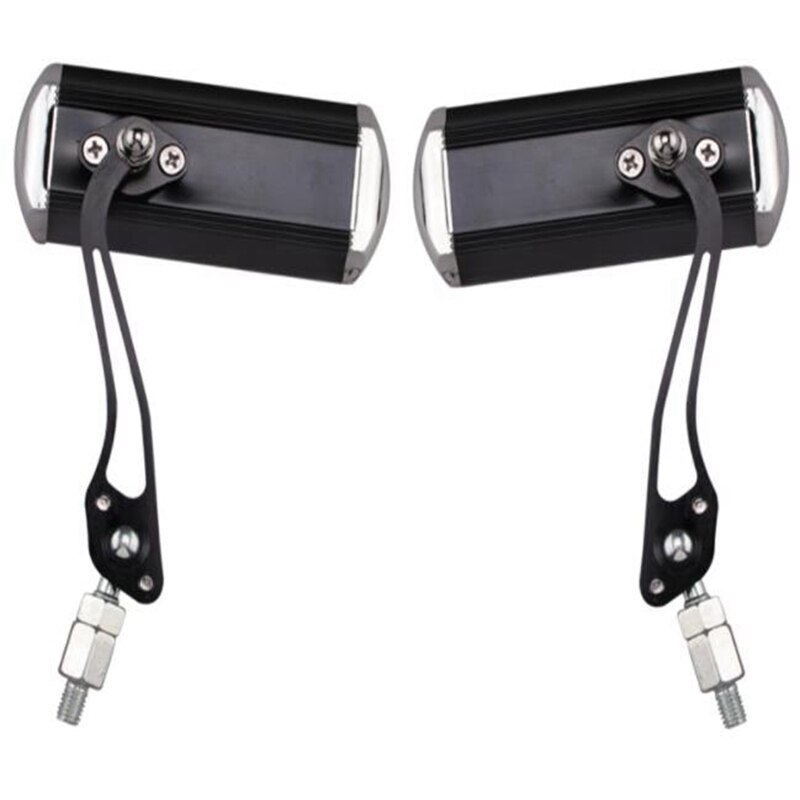 Espejo retrovisor para bicicleta eléctrica, accesorios de equipo reflector, manillar, de seguridad: Negro