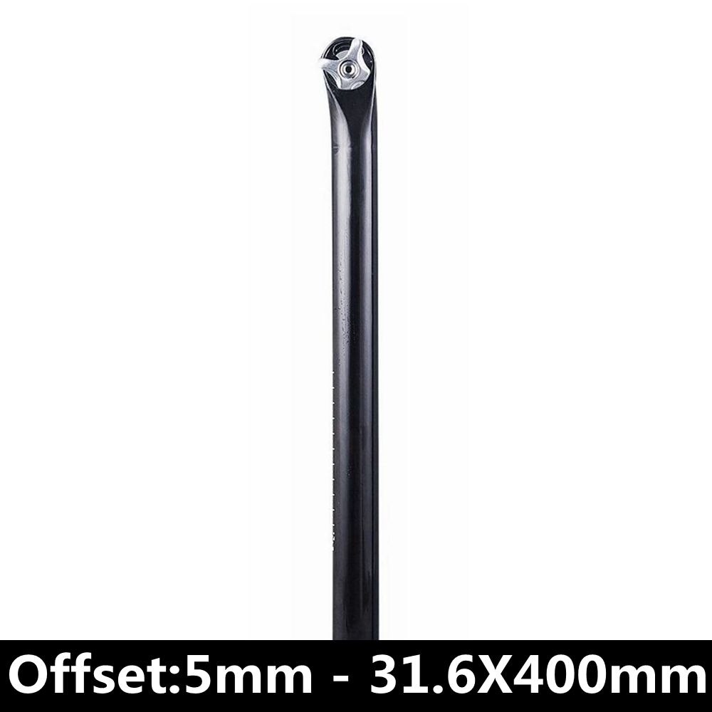 Glossy UD Carbon Fibre Bicycle Seat Post Cycling SeatPost Bike Seat Tube Parts Diameter 27.2mm 30.8mm 31.6mm Angle 5/20 Degrees: Offset 5mm 31.6X400