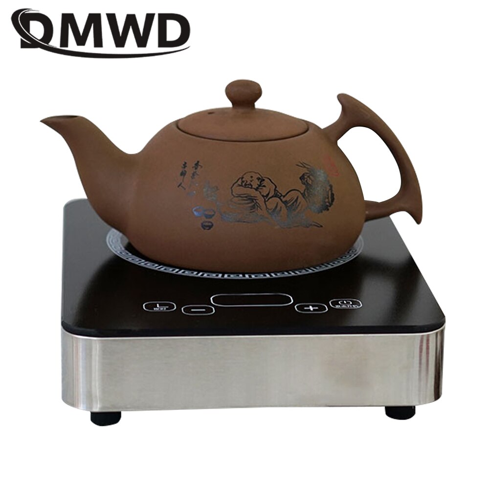 DMWD Nonradiative Cooking Machine Electric Ceramic Stove Induction cooker Heating Plate Portable Tea Maker Boiler Water Heater
