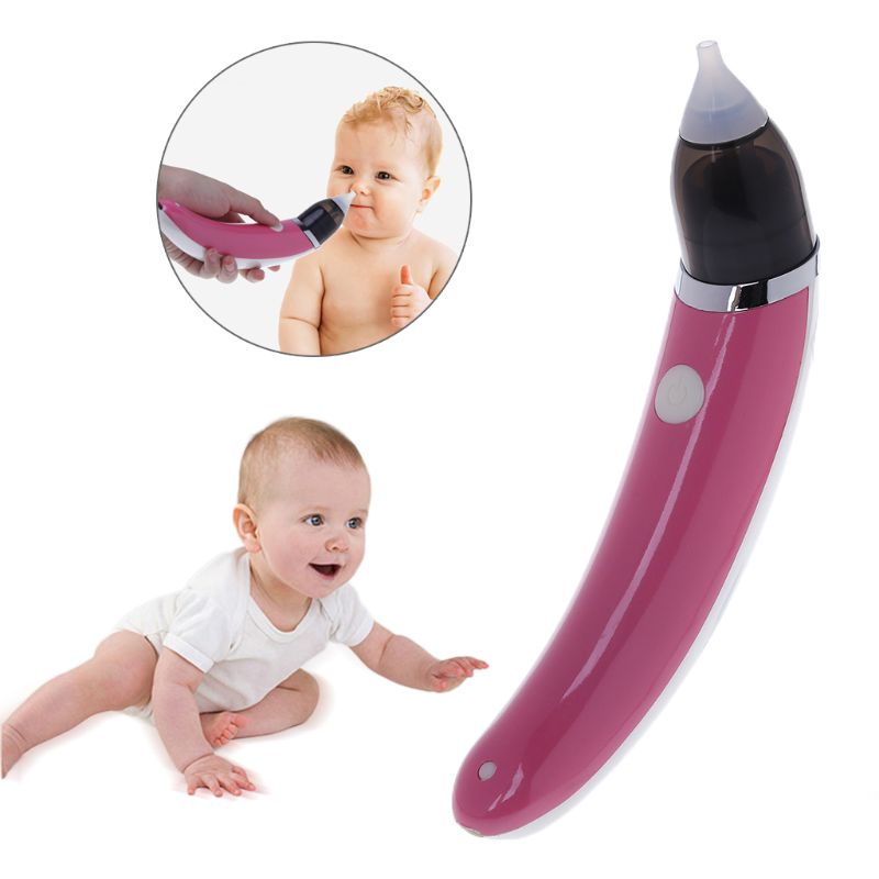 Limpiador Nasal de la nariz del bebé Mucus Snot Herramientas de limpieza eléctrico USB recargable suave de silicona cabeza aspiradora limpiador Nasal