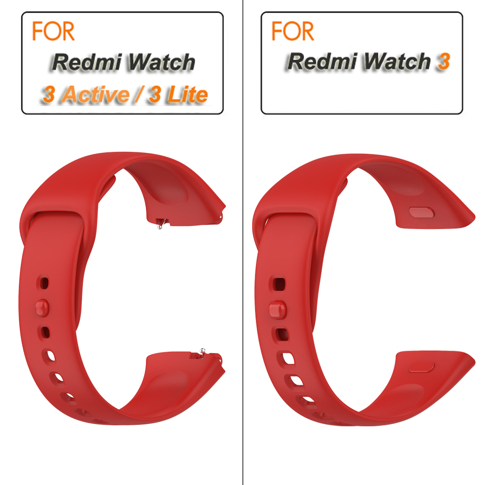 Watch Strap For Xiaomi Redmi Watch 3 Active/Lite Strap Replacement Silicone Strap For Xiaomi Redmi Watch 3 Strap Correa Bracelet: XS / Silver