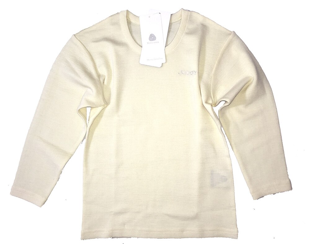Kids australian woolmark certificeret organisk merino uld fleece børn udendørs sport undertøj top shirt åndbar