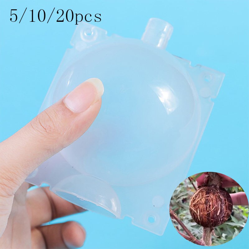 High-pressure Breeding Fruit Plant Tree Rooting Ball Root Box Plastic Case Transparent Flower Grafting Rooter Growing