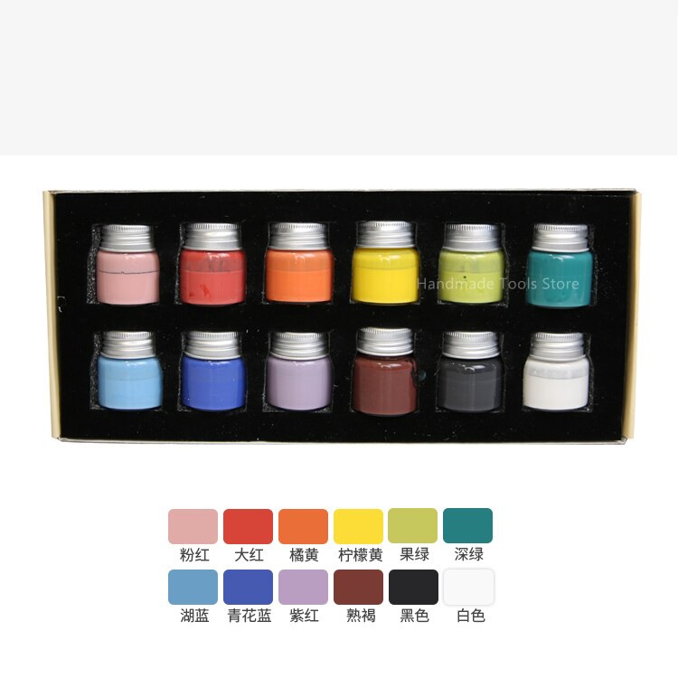 Pigmentos de colores de cerámica para pintura, herramientas de alfarería para pintura con bajo esmalte , pintados a mano, 25ML