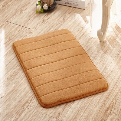 40*60 Cm Badmat Badkamer Tapijt Wateropname Tapijt Shaggy Traagschuim Badkamer Mat Keuken Floor Tapis salle De Bain: Brown