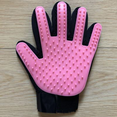 Aapet tpr kjæledyr hund katt stell børstehansker hund katt hår fjerning tilbehør kjæledyr kamhansker kjæledyr hund rengjøringe massasjehansker: F