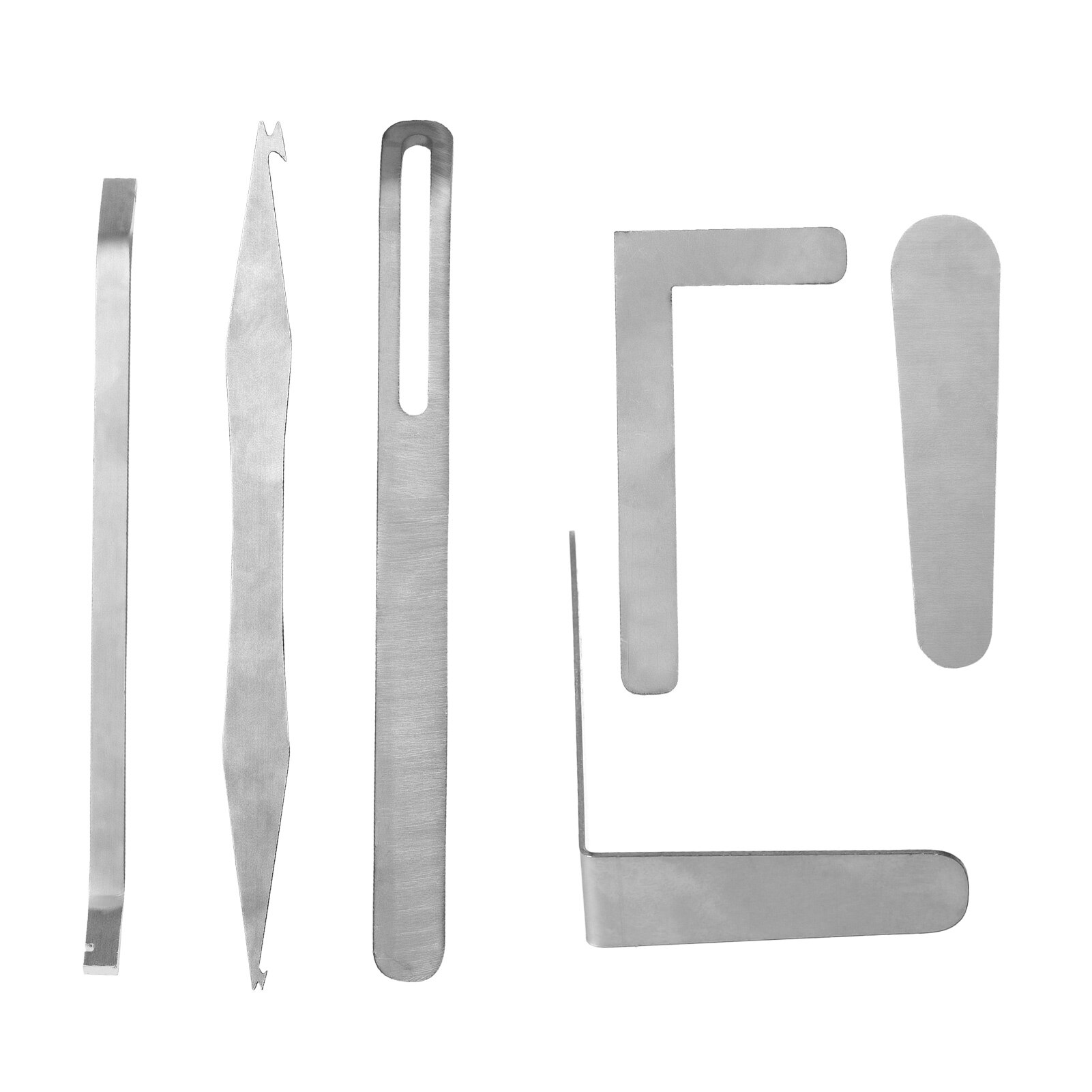 Kit De 6 Outils De Réparation Pour Saxophone, Clarinette Et Flûte - En Acier Inoxydable, Pour Ajuster Coussins Et Niveler - 4