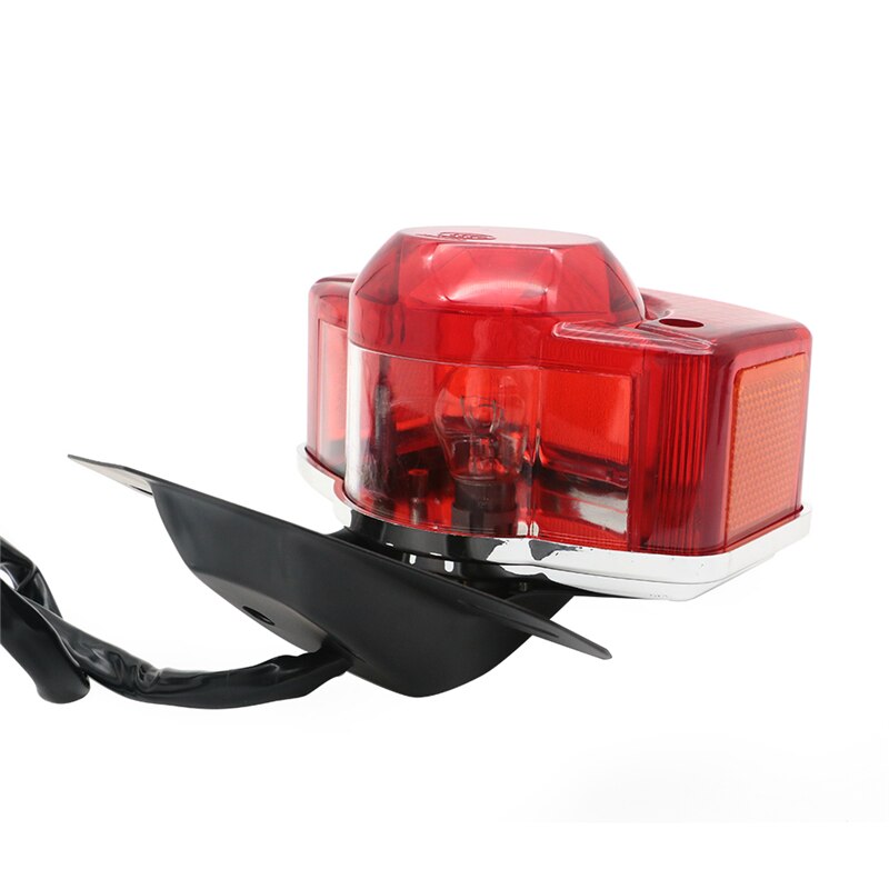 Bakljus bakljus stopp broms lampa w/ lampa 6v 12v för honda  ct70 ct90 ct125 xl70 cl70 cl90 trail 70 moped  sl70 s90 skoter