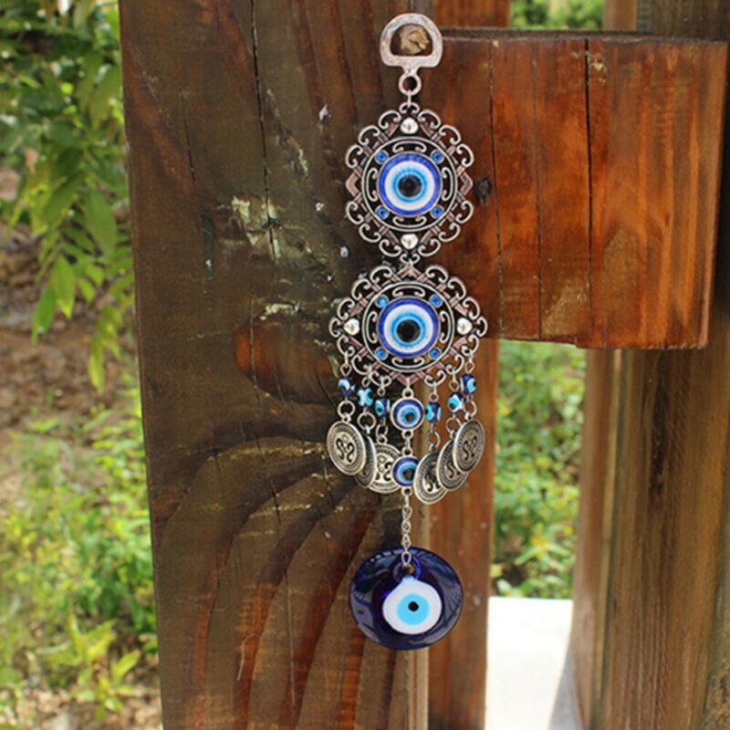 Feestelijke Of Feestartikelen Home Turkse Evil Eye Amulet Muur Opknoping Geluk Decor Bescherming Hanger Blauw