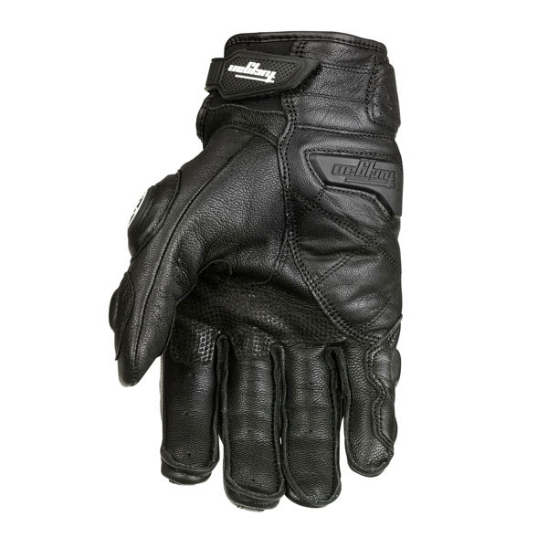 Leather Motorcycle Gloves Protective Armor Short Gloves M/L/XL Full Finger Hole for Riding Sports Stylish