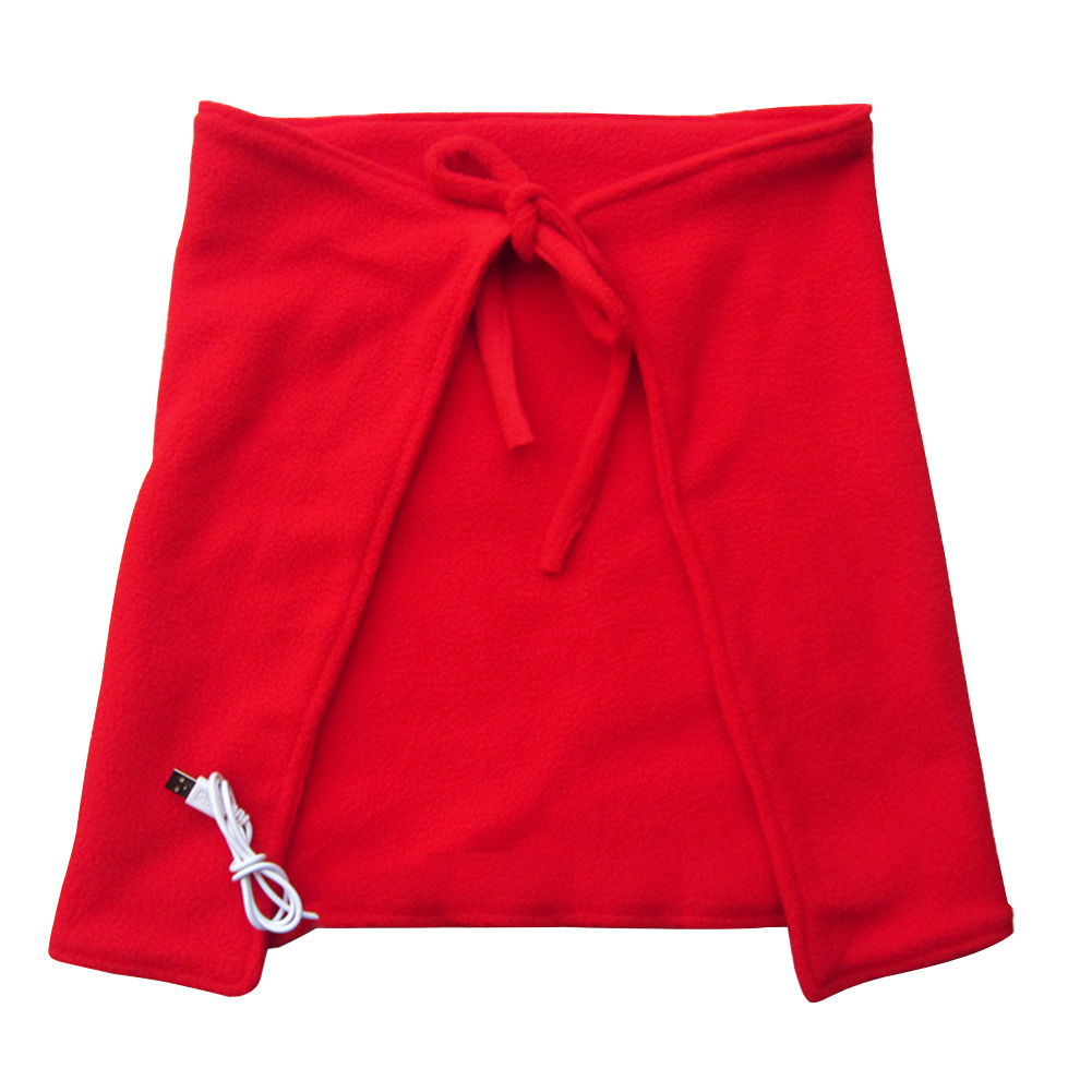 Body relax Knees Warm Winter Shoulder Care manta eléctrica alimentada por USB alivio del dolor ropa de cama saludable cuello chal calentado suave: Rojo