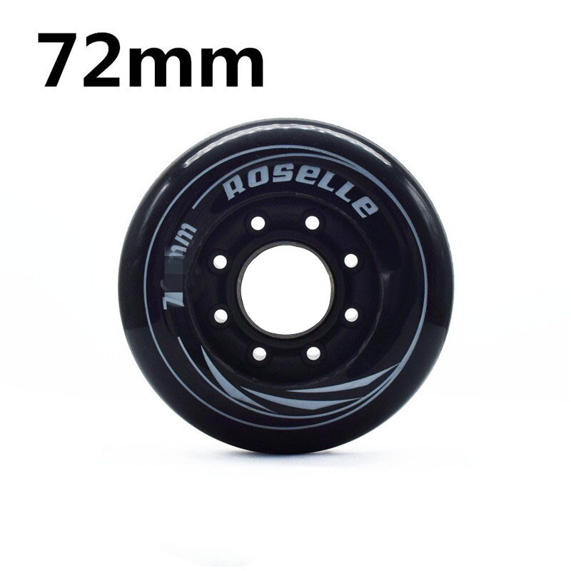 8 Stks/set 80Mm 76Mm 72Mm 90A Rollen Inline Skates Slalom Schaatsen Wiel Voor Volwassen Powerslide Patines Schaatsen roller Wielen ABEC-7: Rood