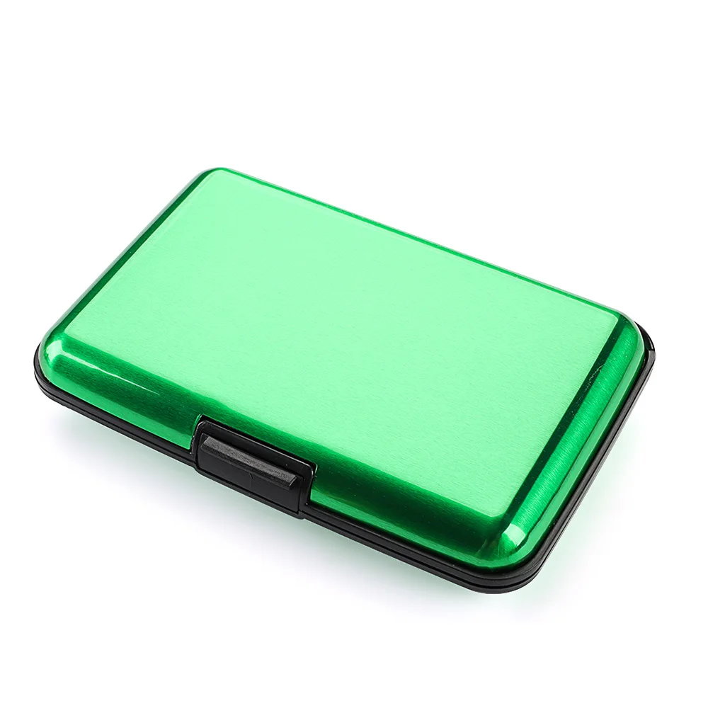 Aluminum Anti-Theft Wallets RFID Blocking Credit Card Holder RFID Wallet Metal Waterproof ID Card Case Coin Purse for Men Women: Coffee