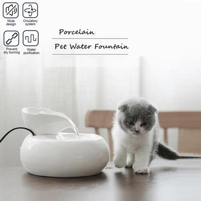 Haustier Zubringer Trinken Schalen Hund Katze Wasser Spender Katze Spender Brunnen Wasser Hund Durchblutung Becken Automatische Trinker Wate U3R0