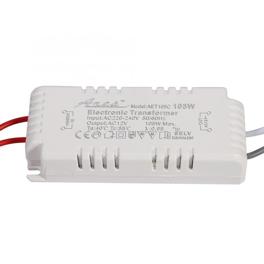 105W Electronic Transformer Dimmable 220V-12V Voltage Transformer Converter Halogen Light Lamp Bulb Driver Adapter Power Supply