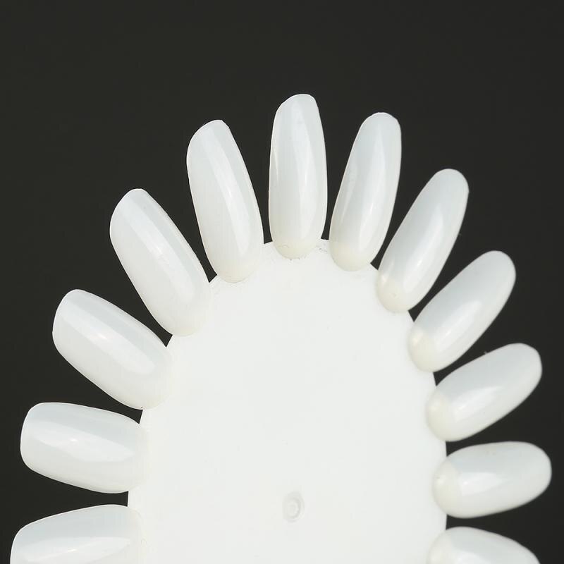 10 Pair Nail Art False Tip Polish Natural/Transparent Comestic Practice