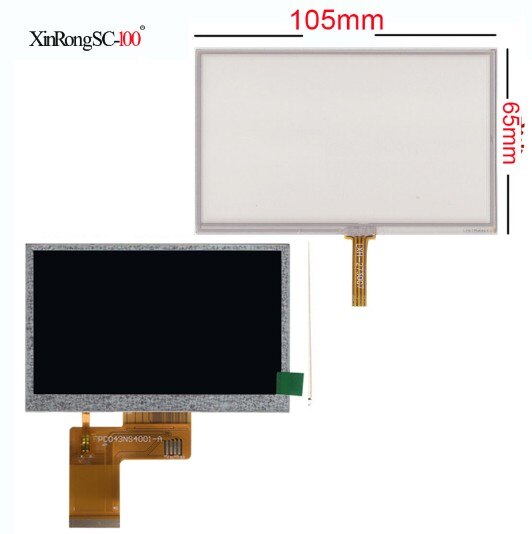 4.3 Inch Tft Lcd-scherm Gemeenschappelijke Touchscreen HD430B0-24 043056B0-40 GL04303600-40 GL043056B0-40 ZNL043T702-P40 480 (Rgb) * 272: touch and lcd