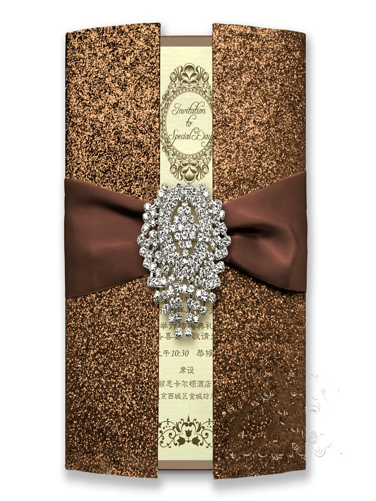 10pcs High-end stamping wedding invitations wedding supplies Wedding invitations card Business invitation