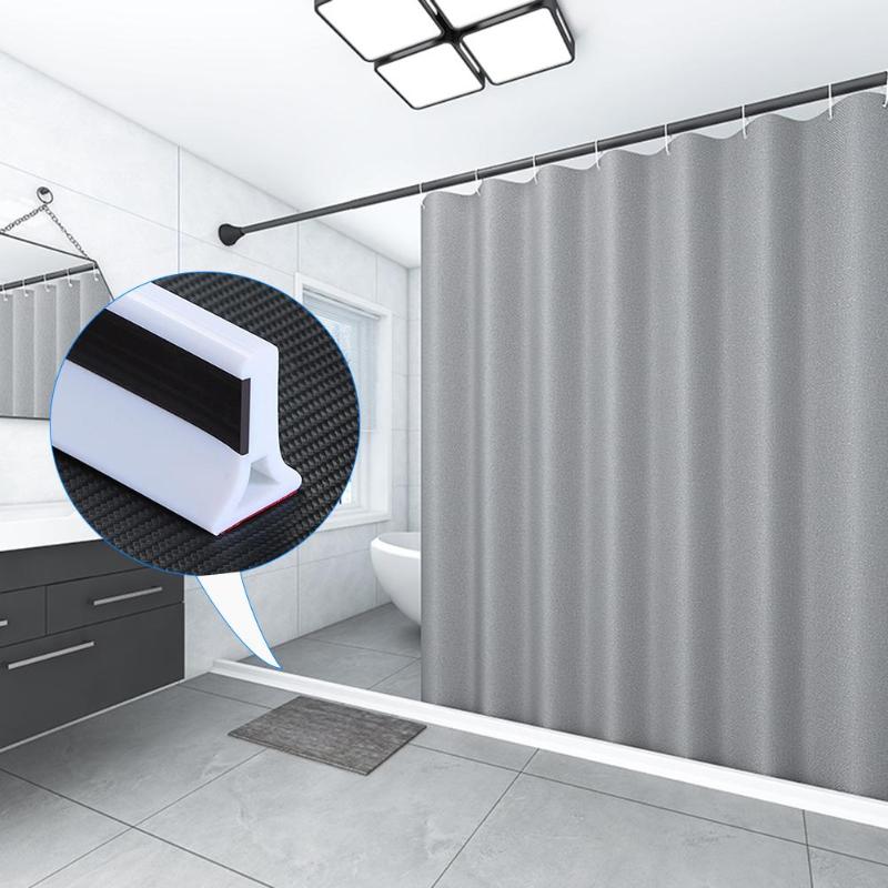 Bathroom Water Stopper Flood Barrier Rubber Silicone Shower Room Water Blocker Kitchen Household Waterproof Accessory