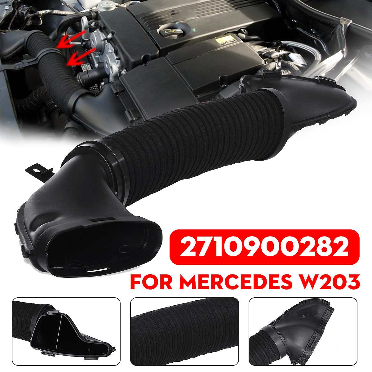 Air Slang Inlaattraject 2710900282 Voor Mercedes-Benz W203 C200 CLK200 CLC 160 180 200