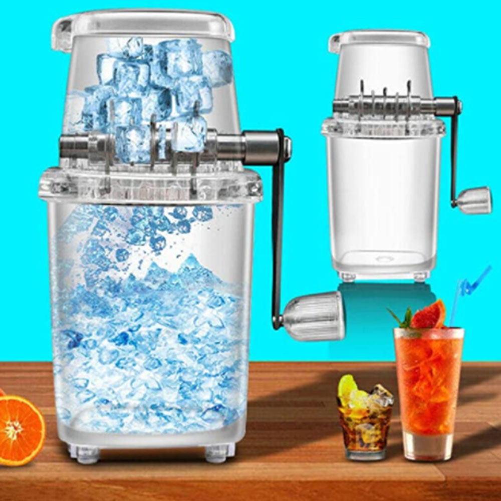 Draagbare Handmatige Ice Crusher Shredding Machine Hand Crank Ice Crusher Zomer Keuken Verpletteren Ijs Gereedschap