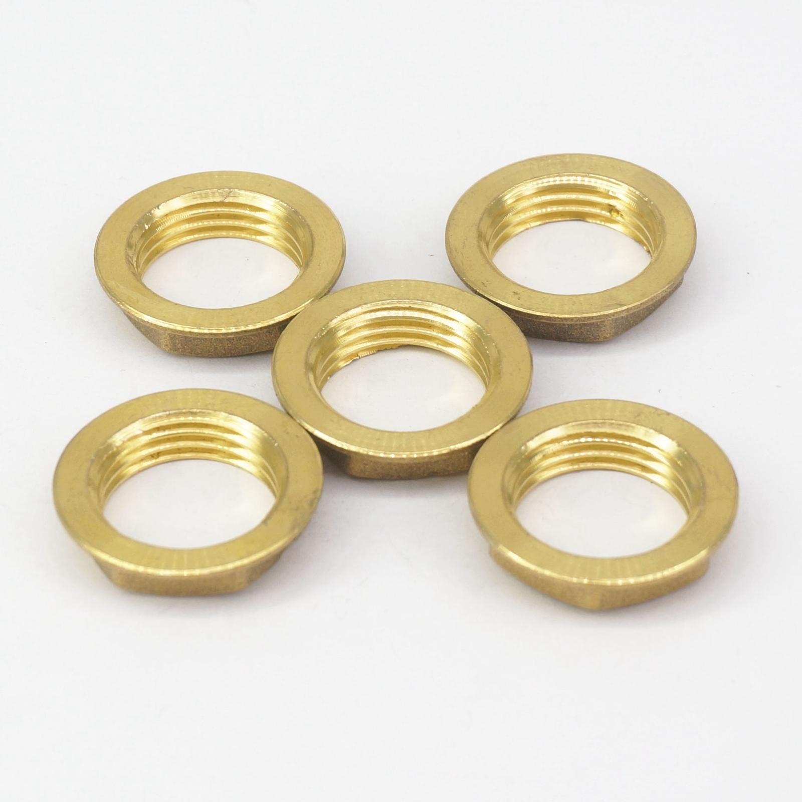 LOT 5 1/4" 3/8" 1/2" 3/4" 1" BSP Female Brass Pipe Fitting Hex Lock Nuts With Flange Water Tank Fitting