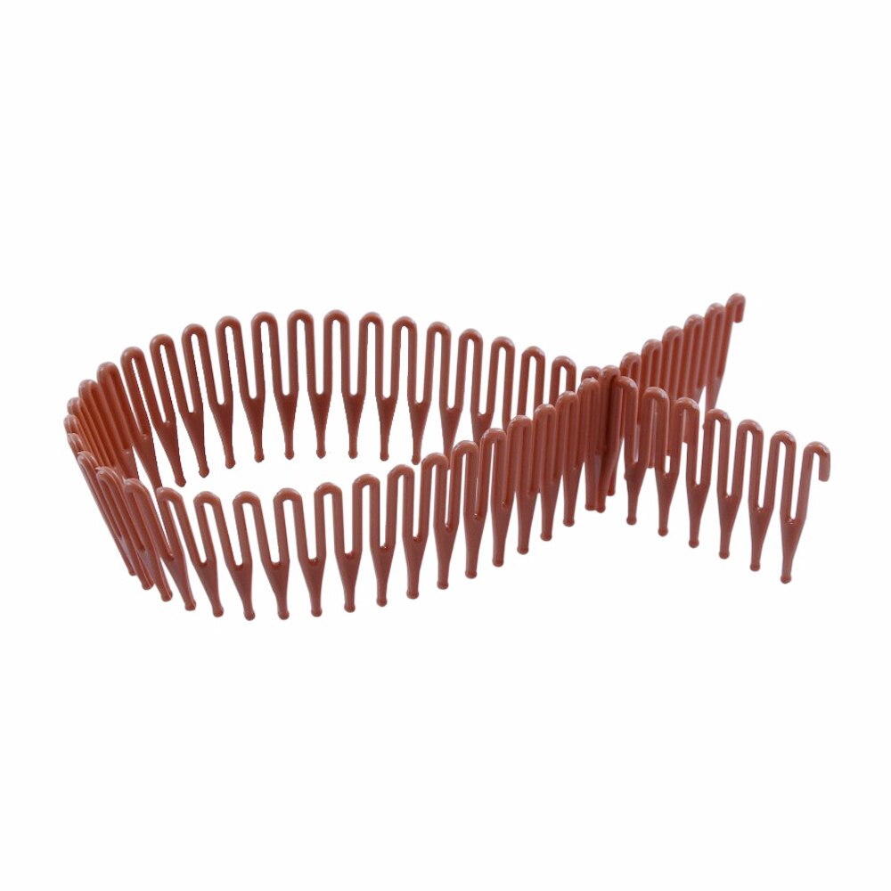 -Clip de Peluca de Peine corto de 12 PCS-PVC para peluca/trama de cabello/extensión de cabello/peluca sin pegamento de encaje -- se puede cortar en piezas