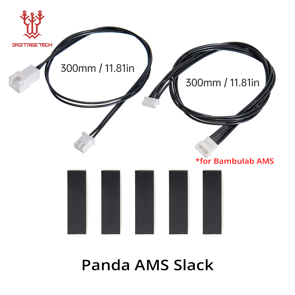 BIGTREETECH Panda AMS Slack & Cable & Guard Extension Cable Durable Ceramic Inlet for Bambulab A1/P1/X1/H2D/AMS 3D Printer Parts: Red