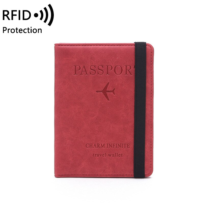 Rfid Vintage Zaken Passport Covers Holder Vrouwen Mannen Pu Lederen Portemonnee Case Multifunctionele Id Bank Card Reizen Accessoires: Color 1