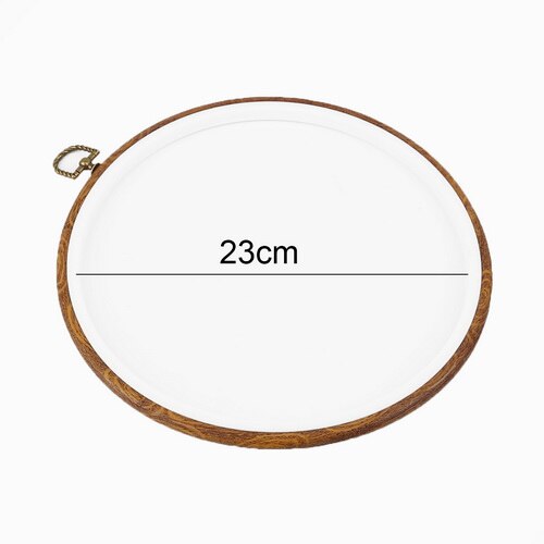 Cadre en bois de bambou pour broderie, cercle rond, boucle pour Machine à point de croix, aiguille à main, bricolage, outils de couture: Style 8