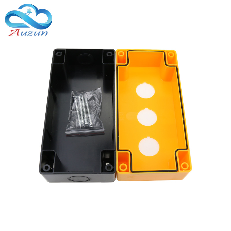 BX3-22 switch control three-hole button box emergency stop switch waterproof box control box three open holes 22mm.