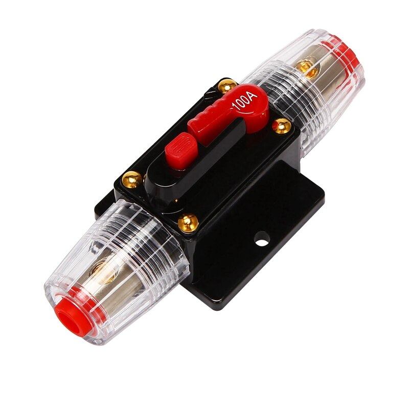 3X 12V-24V Inline Auto Circuit Breaker 100A Handmatige Reset Schakelaar Car Audio Zekering