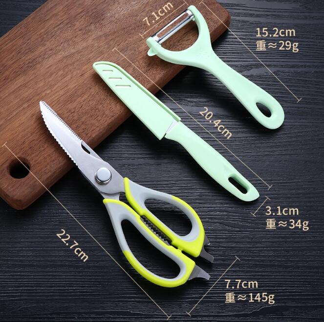 Wilona-Juego de 3 piezas de acero inoxidable para el hogar, tijeras de cocina multifunción, simples y potentes, para pollo, hueso y mariscos: 1