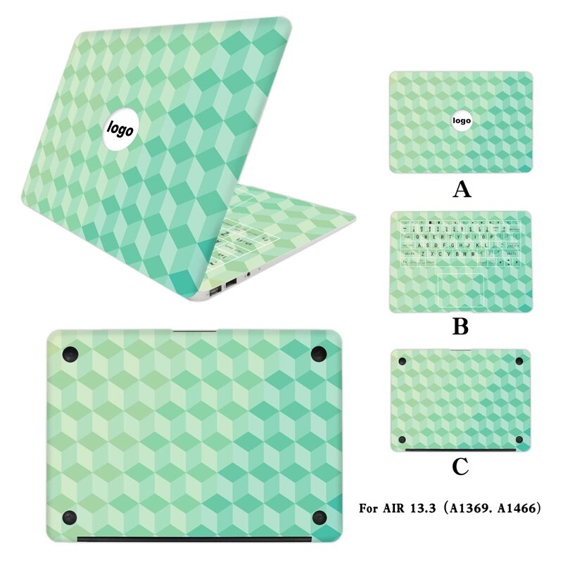 Autocollant complet pour ordinateur portable pour Apple Macbook Air 13.3 pouces MAC vinyle ordinateur portable peau ordinateur décalque: YELLOW