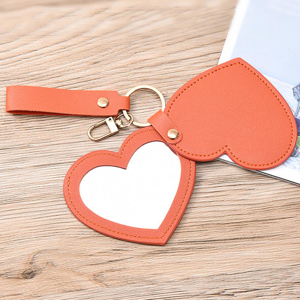 Sleutelhanger met spiegel Rugzakhanger Hangende make-upspiegel Mini Pocket Heart Bag Accessoires Sleutelhanger Sleutelhouder Mart Ett Llaveros