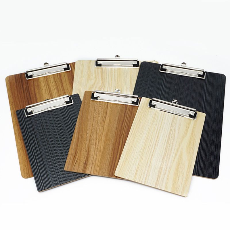 Portable A4 A5 Wooden Writing Clipboard File Hardboard Office School Stationery W91A