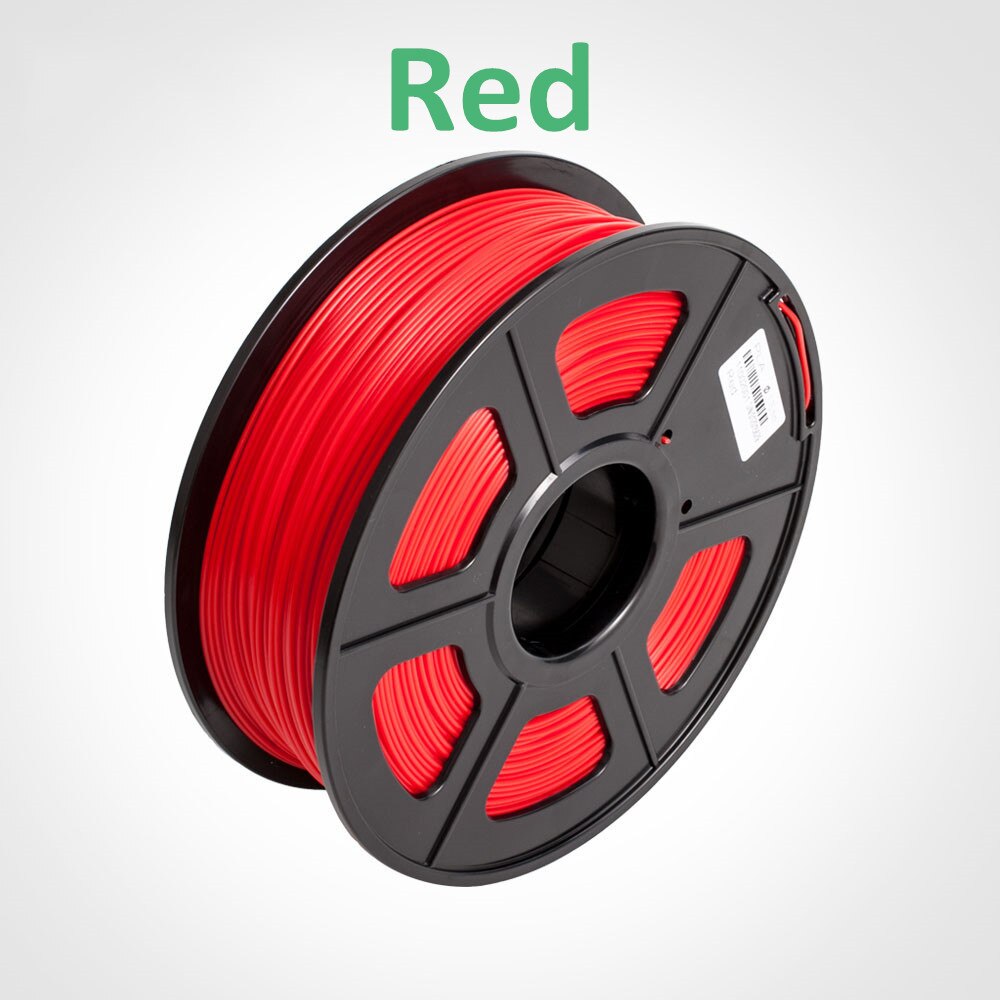 Filament pour impression 3D, consommable d'imprimante en PETG, couleur vive, 1.75mm de diamètre, sous forme de lampe, sous forme de bobine de 1KG: PETG-Red