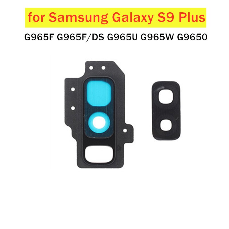 Voor Samsung Galaxy S9 Plus Terug Camera Glas Lens Frame Belangrijkste Rear Camera Lens Met Frame Reparatie Onderdelen